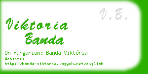 viktoria banda business card